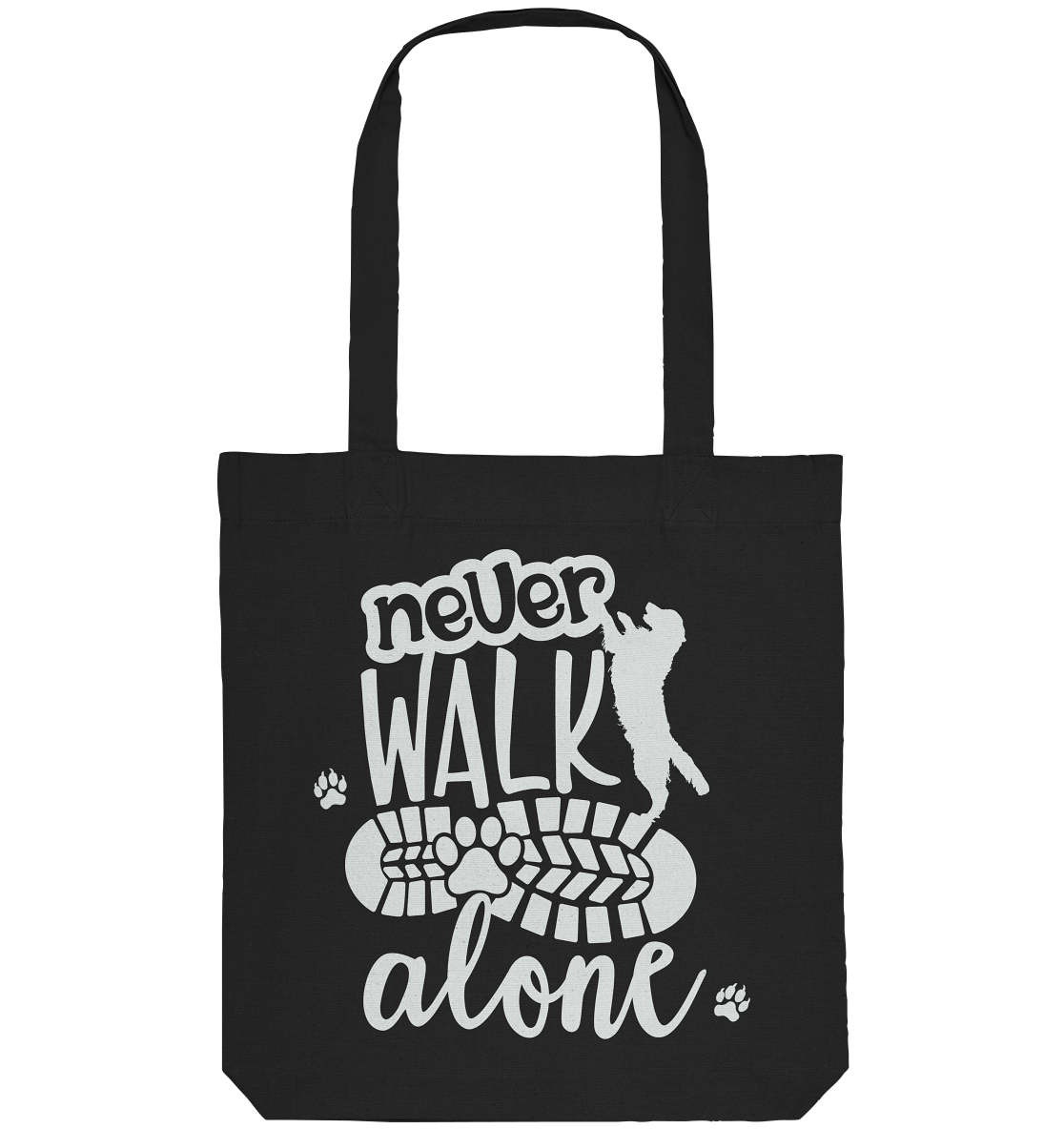 Hundefreunde You never walk alone - personalisierbar - Organic Tote-Bag