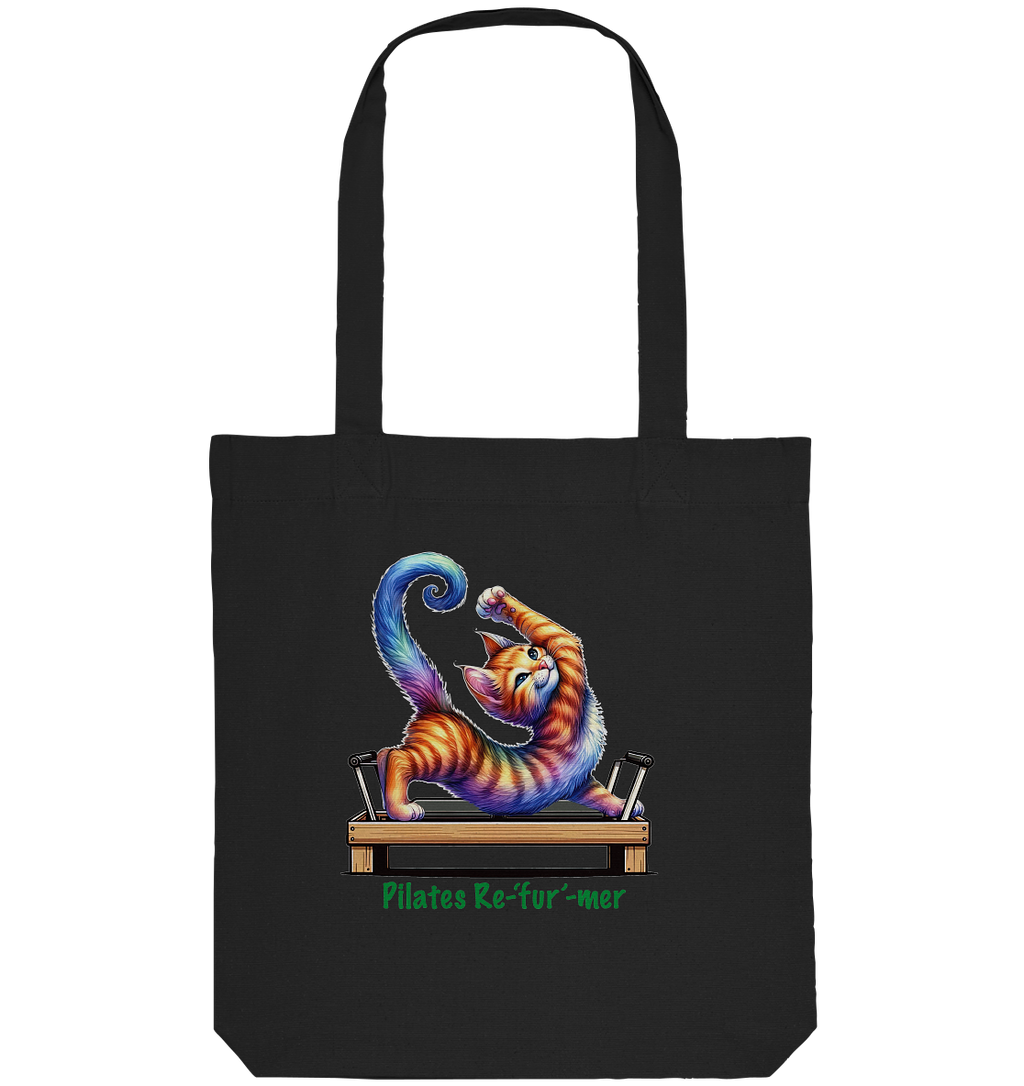 Pilates Reformer Re-fur-mer Katze lustig - Organic Tote-Bag