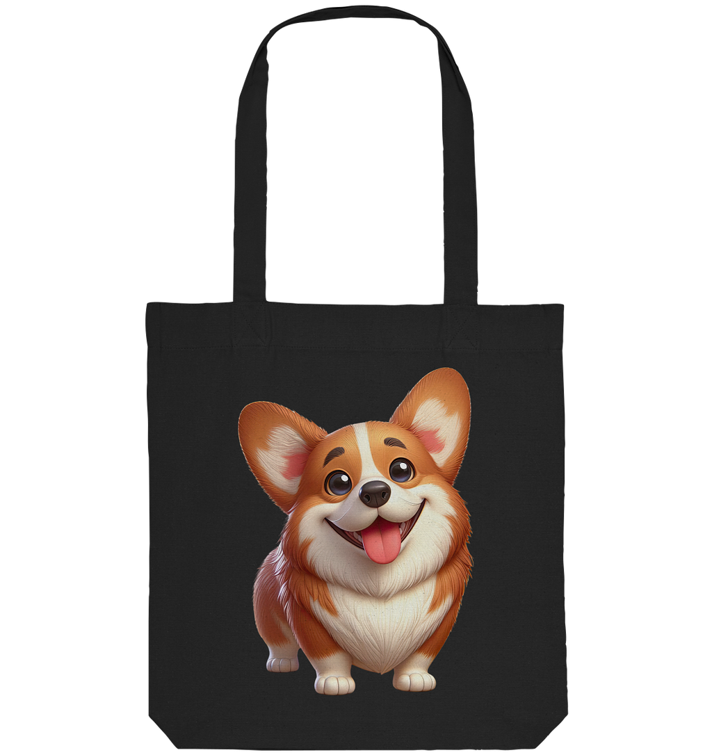 Corgi Cartoon Hund - persoinalisierbar - Organic Tote-Bag