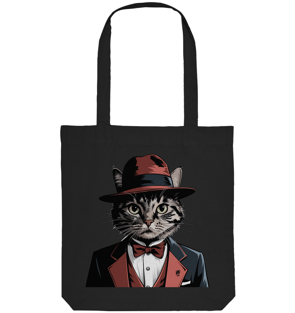 Godfather Catmother Katze Mafia - personalisierbar  - Organic Tote-Bag