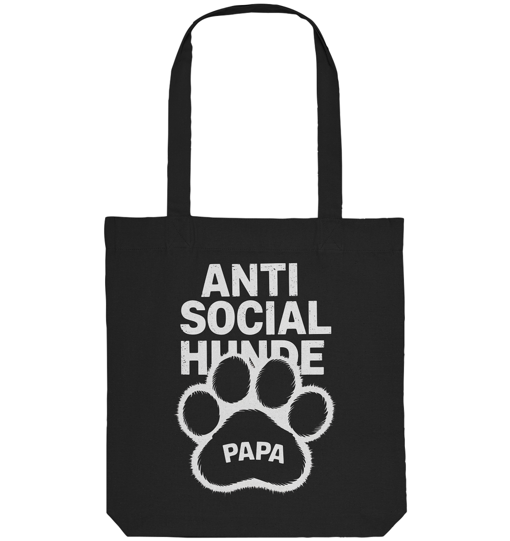 Anti Social Hunde Papa - Organic Tote-Bag