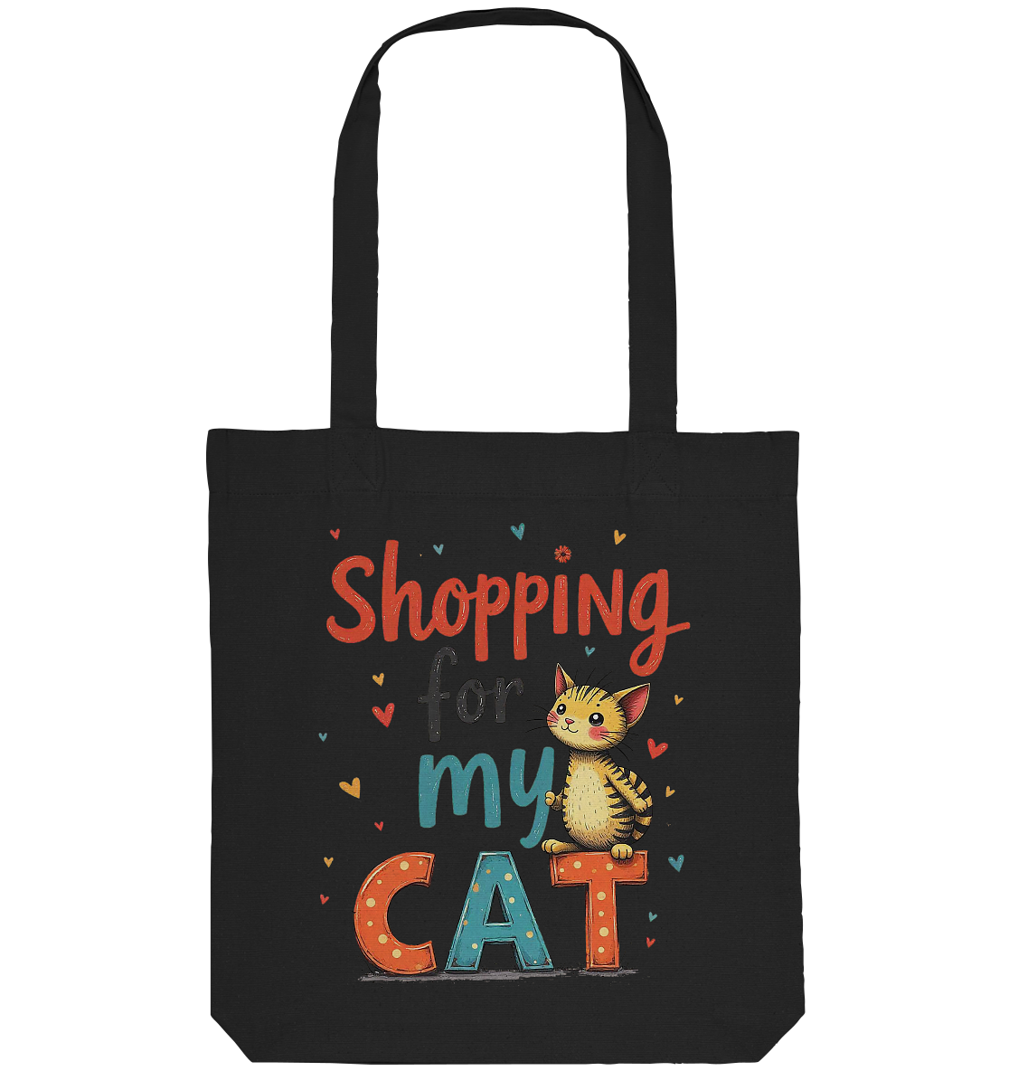 Shopping for my cat - Organic Tote-Bag
