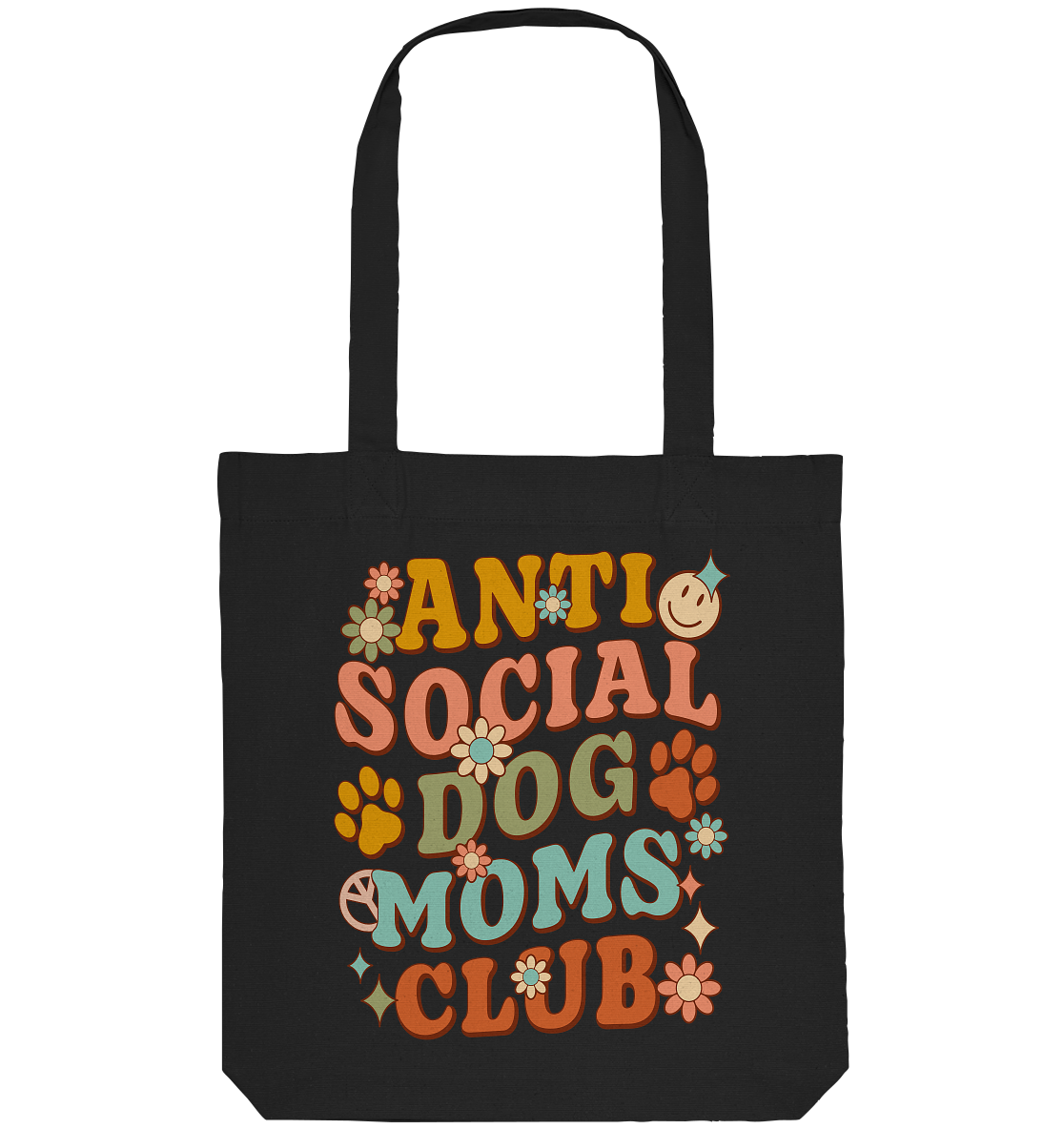 Anti Social Dog Moms Club - Organic Tote-Bag