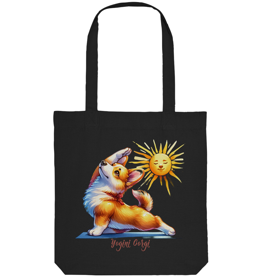 Yoga Corgi Hund yogini Gorgi - personalisierbar - Organic Tote-Bag