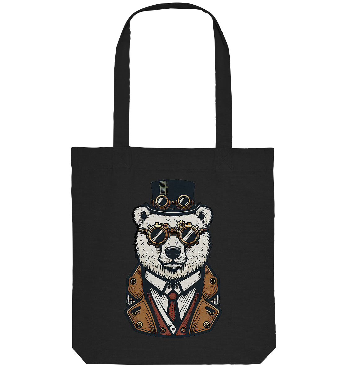 Eisbär Steampunk Polar Bear  - Organic Tote-Bag