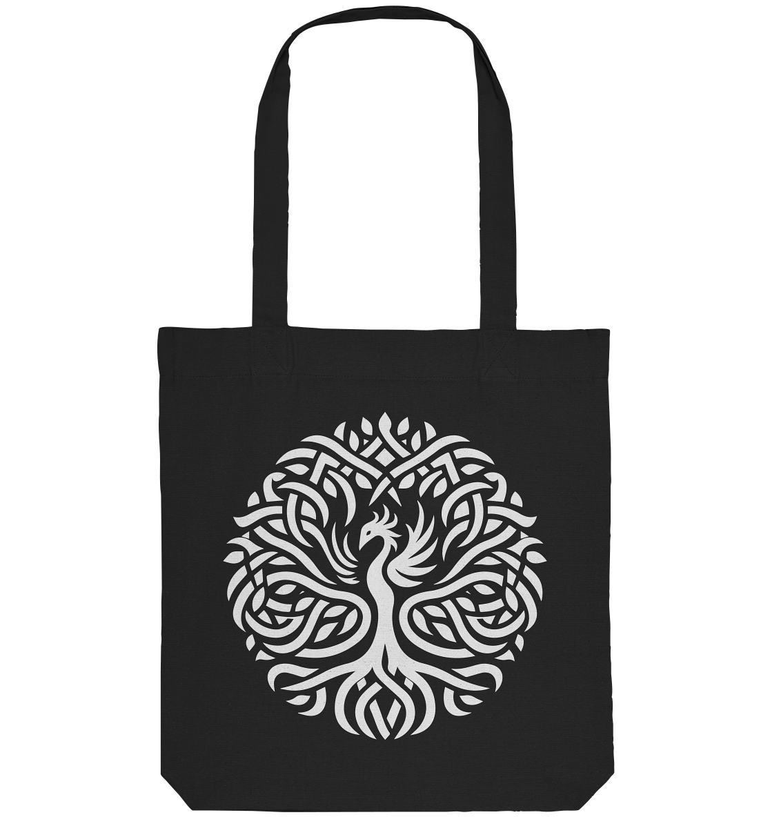 Keltischer Lebensbaum mit Phoenix - Organic Tote-Bag
