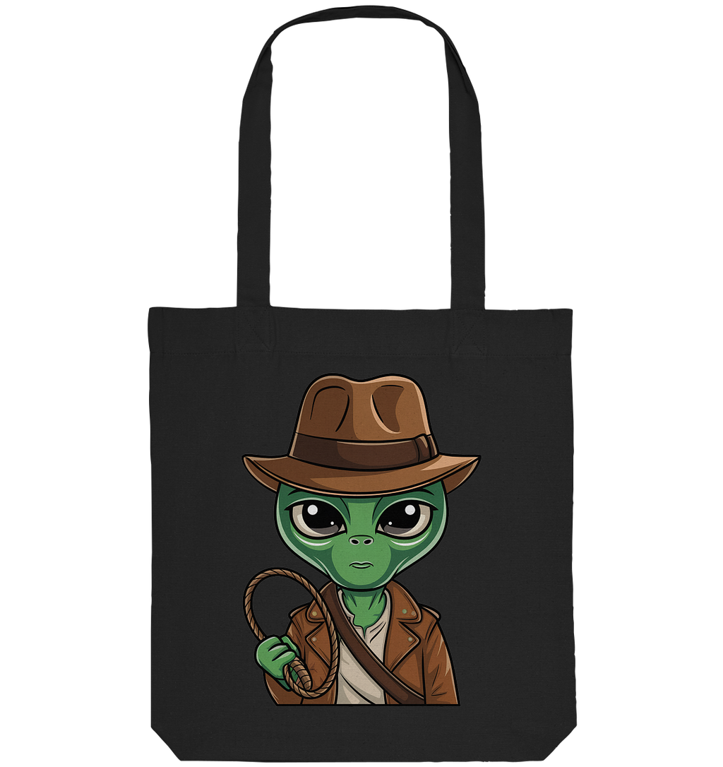 Alien Abenteurer Cartoon - Organic Tote-Bag