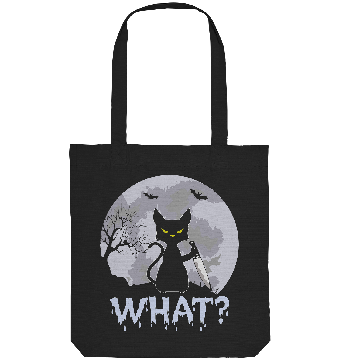Halloween Katze Horror Lustig - Organic Tote-Bag