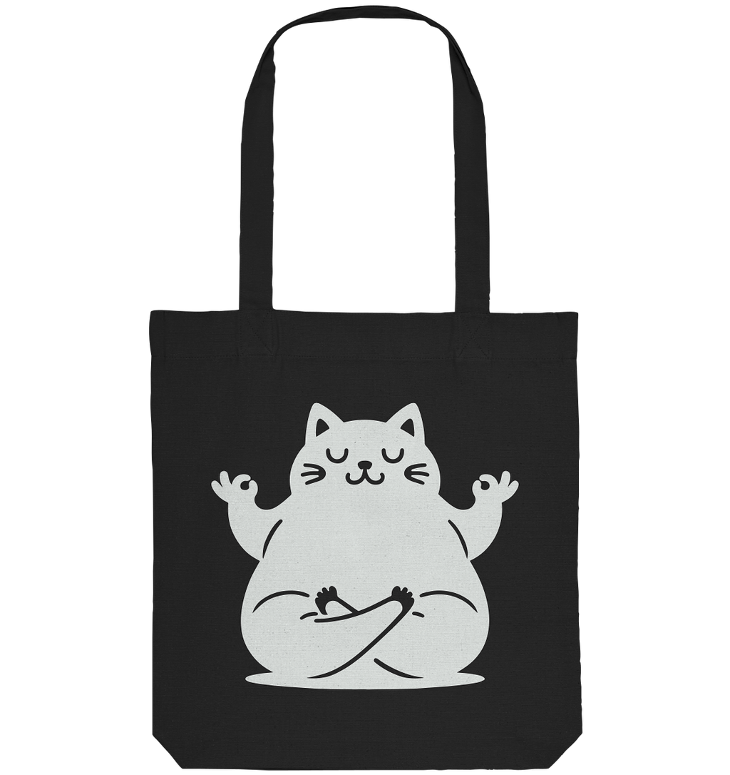 Lustige Yoga Katze - personalisierbar - Organic Tote-Bag