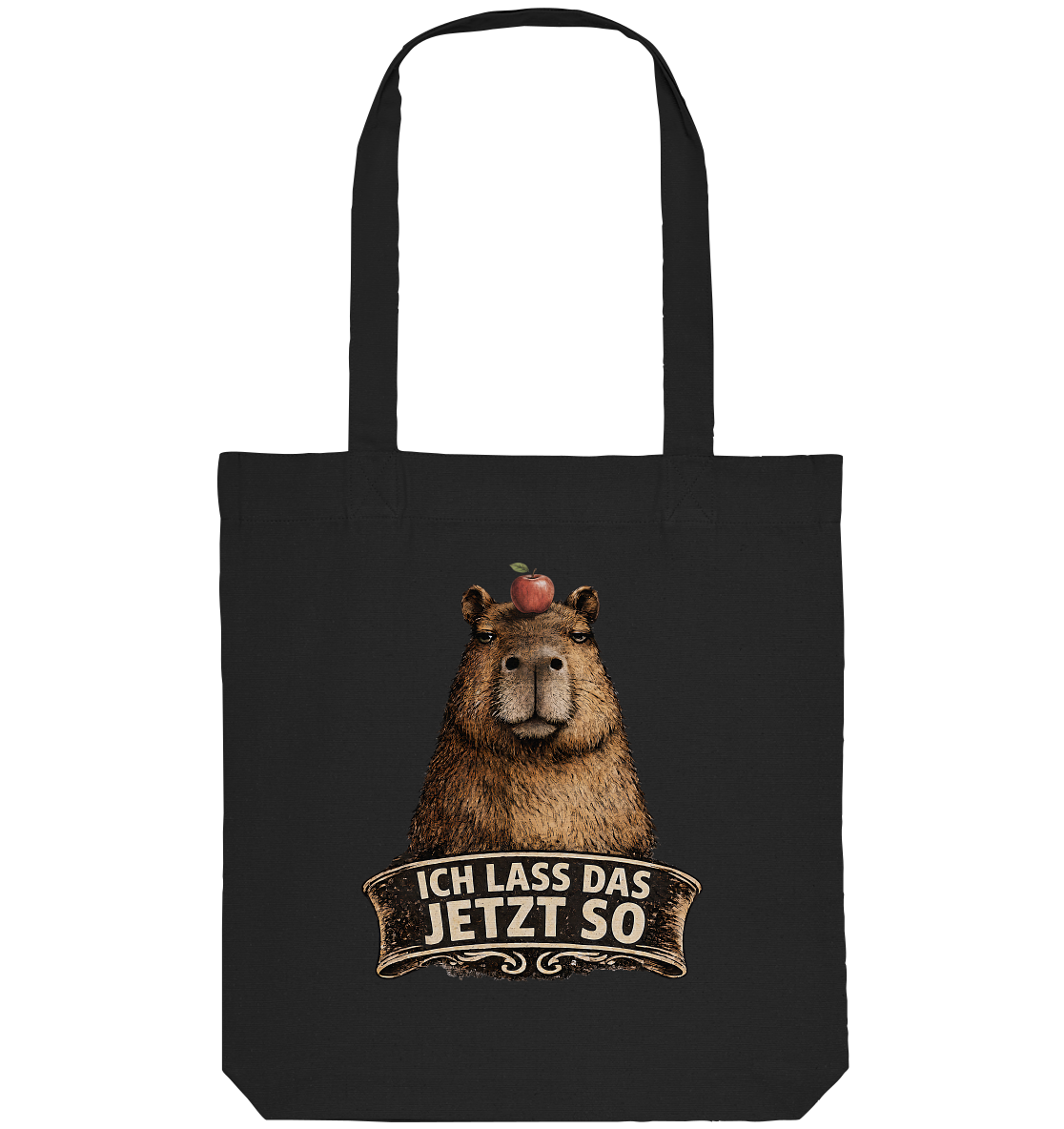 Capybara – "Ich lass das jetzt so" - Organic Tote-Bag