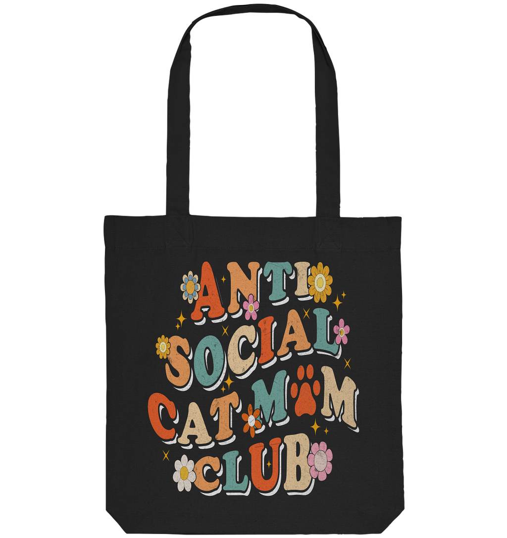Anti Social Cat Mum Club - Organic Tote-Bag