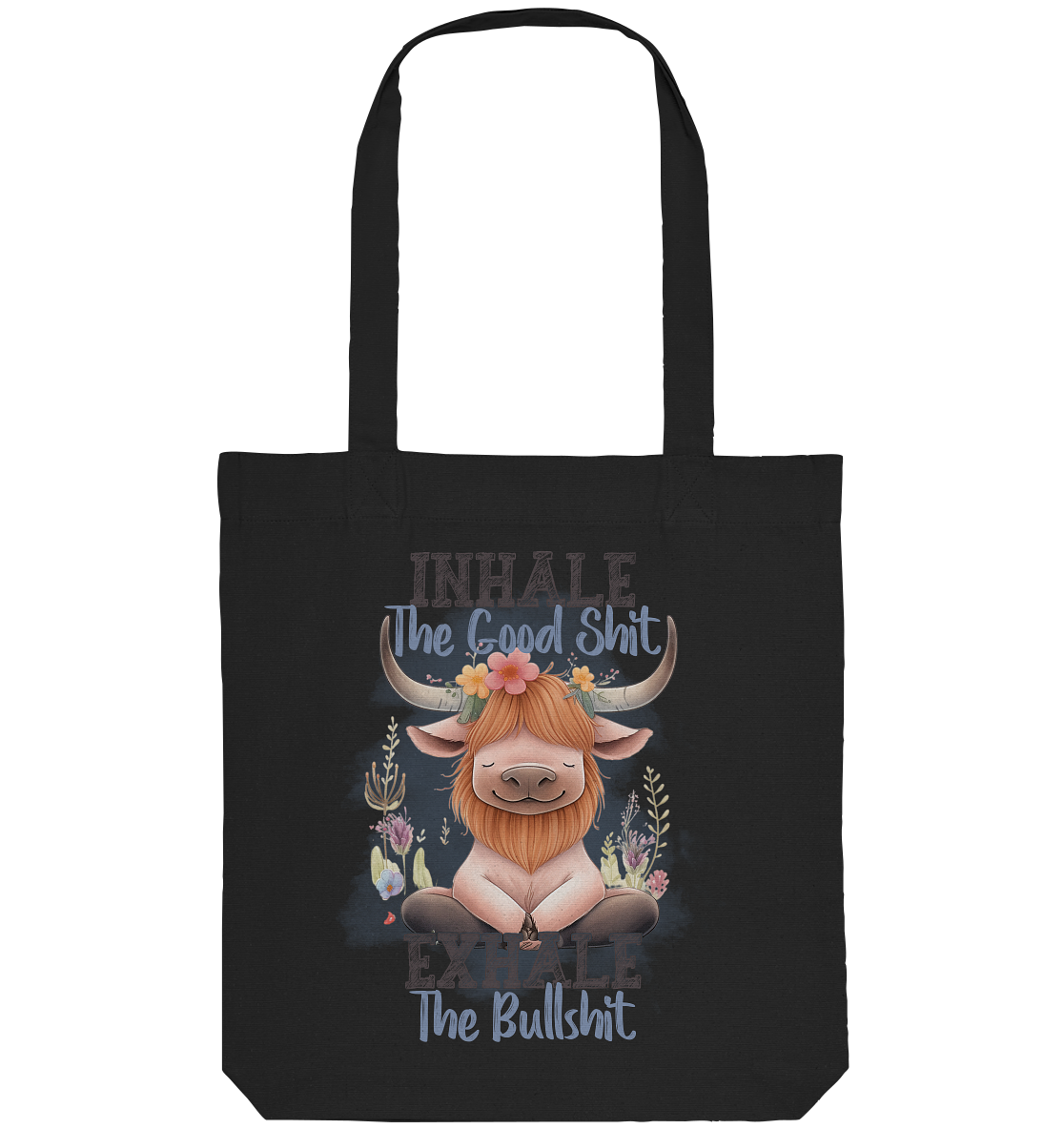 Yoga Highland Kuh - Organic Tote-Bag
