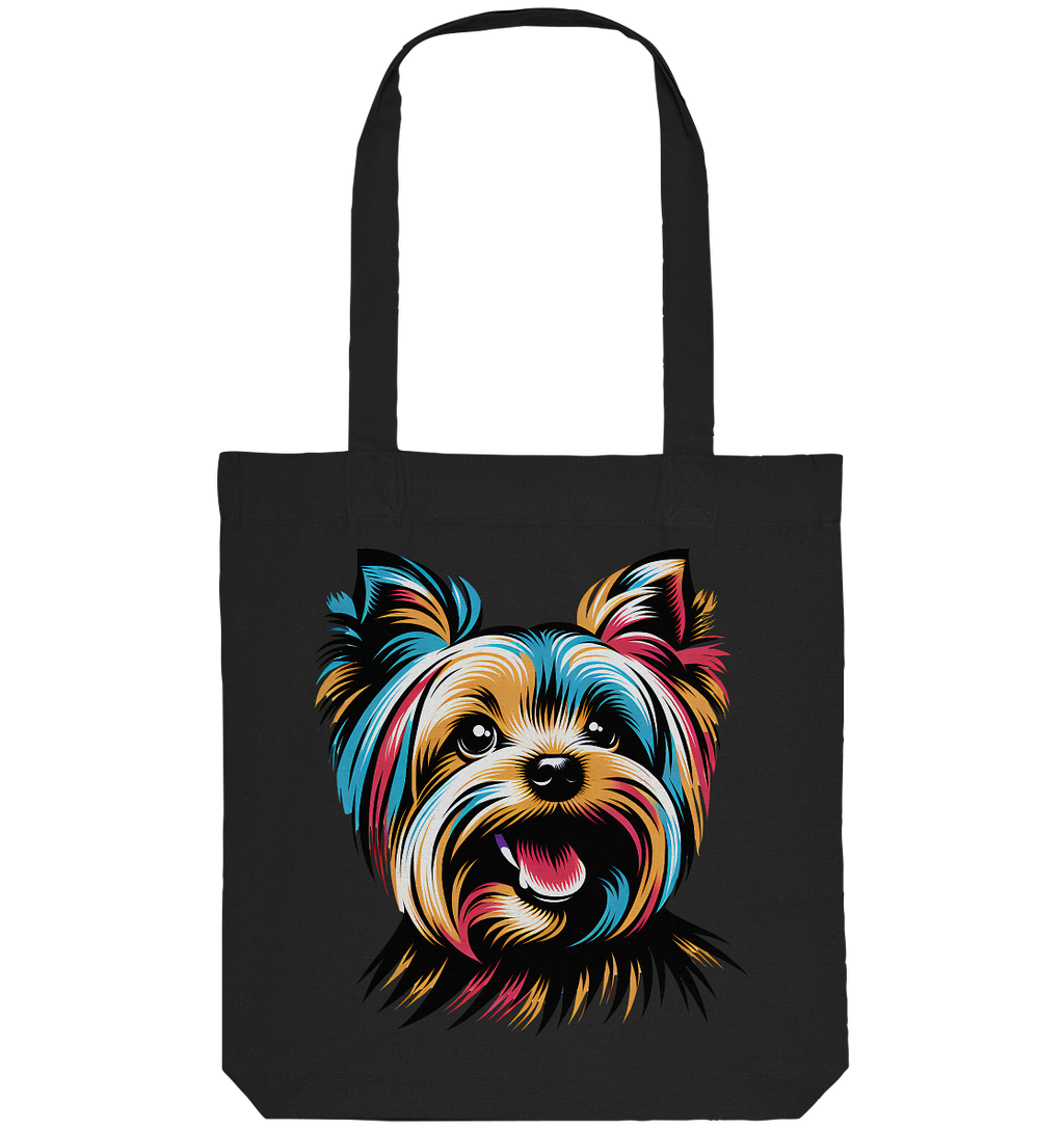 Yorkshire Terrier Pop Art - personalisierbar - Organic Tote-Bag