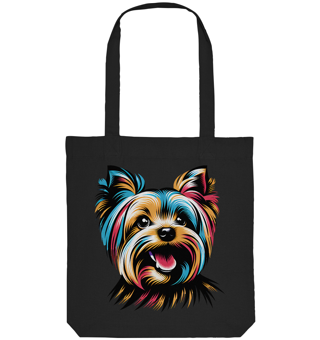 Yorkshire Terrier Pop Art - personalisierbar - Organic Tote-Bag