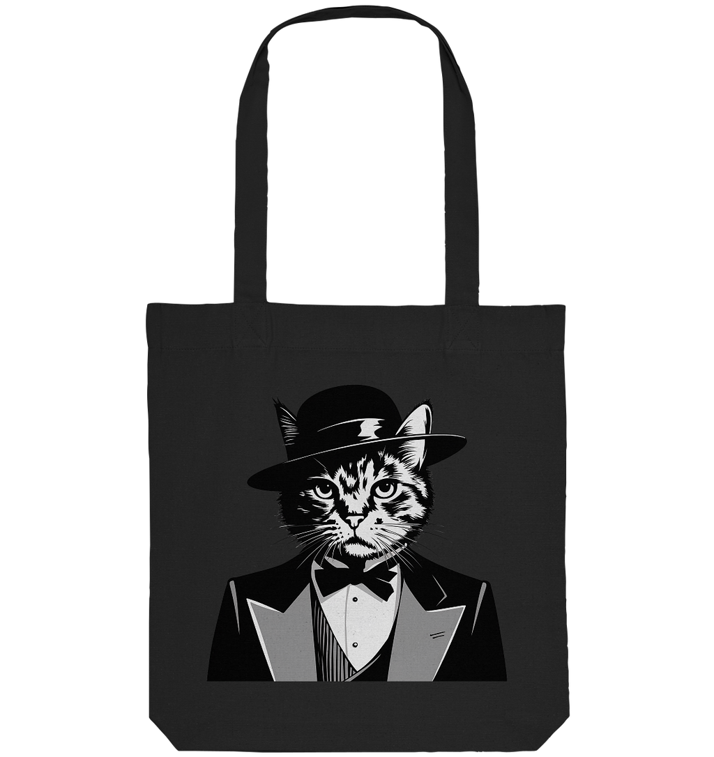 Godfather Katze Mafia - personalisierbar  - Organic Tote-Bag