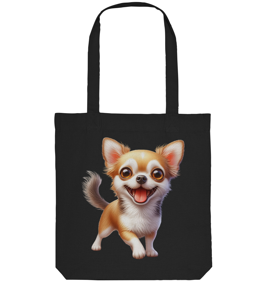 Chihuahua Cartoon - personalisierbar - Organic Tote-Bag