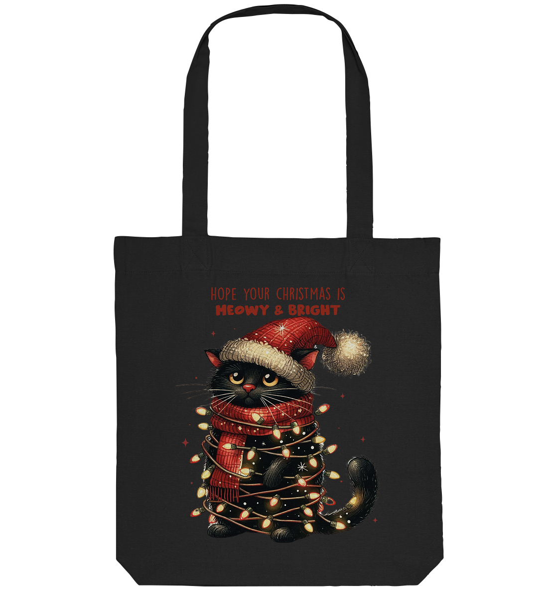 Weihnachts Katze Christmas is Moewy - Organic Tote-Bag