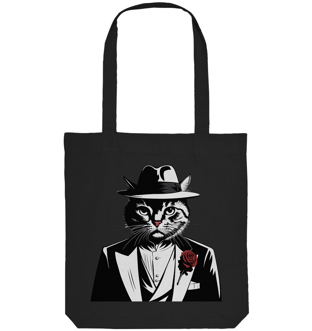 Catfather Katze Mafia - personalisierbar - Organic Tote-Bag
