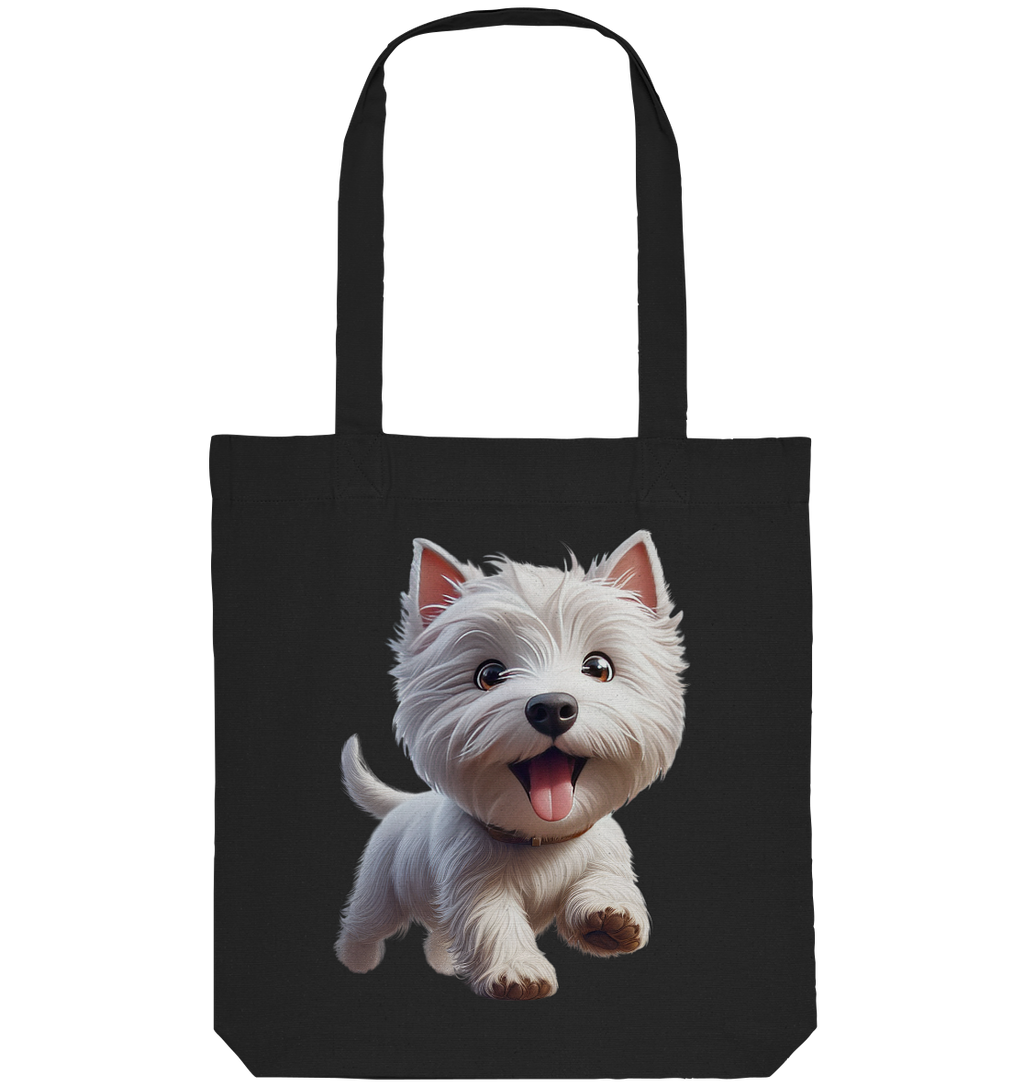 West Highland Terrier Catoon - personalisierbar - Organic Tote-Bag