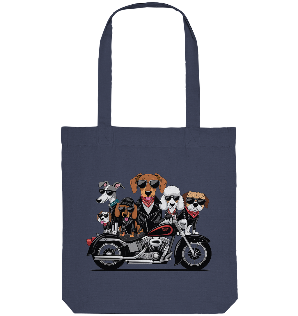 Hunde Biker Gang Fun - Organic Tote-Bag