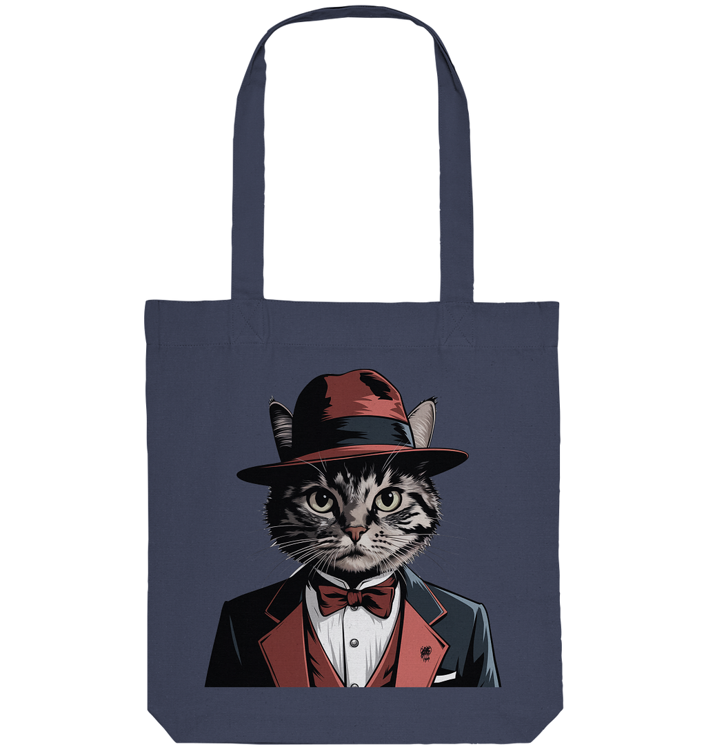 Godfather Catmother Katze Mafia - personalisierbar  - Organic Tote-Bag