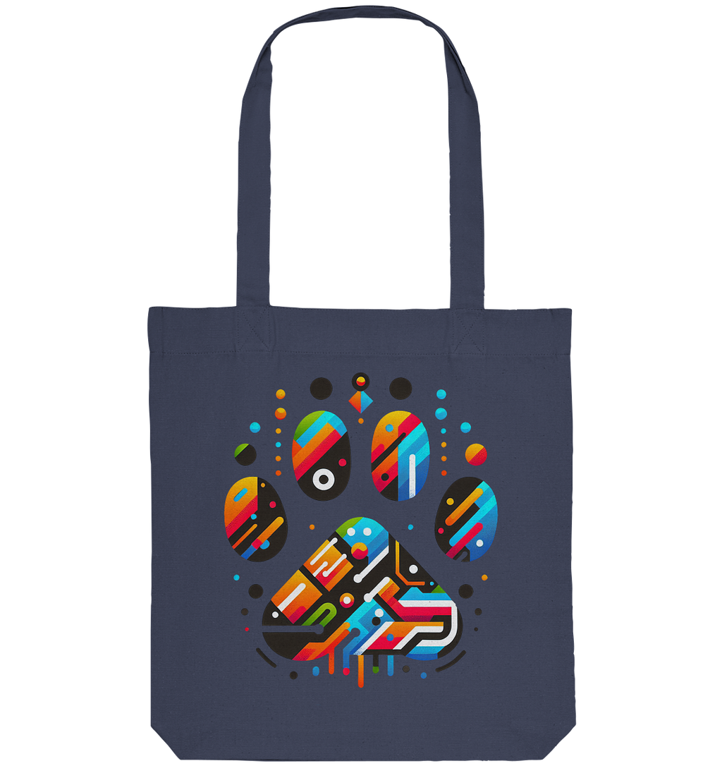 Y2K Technisch Design Pfote  - Organic Tote-Bag
