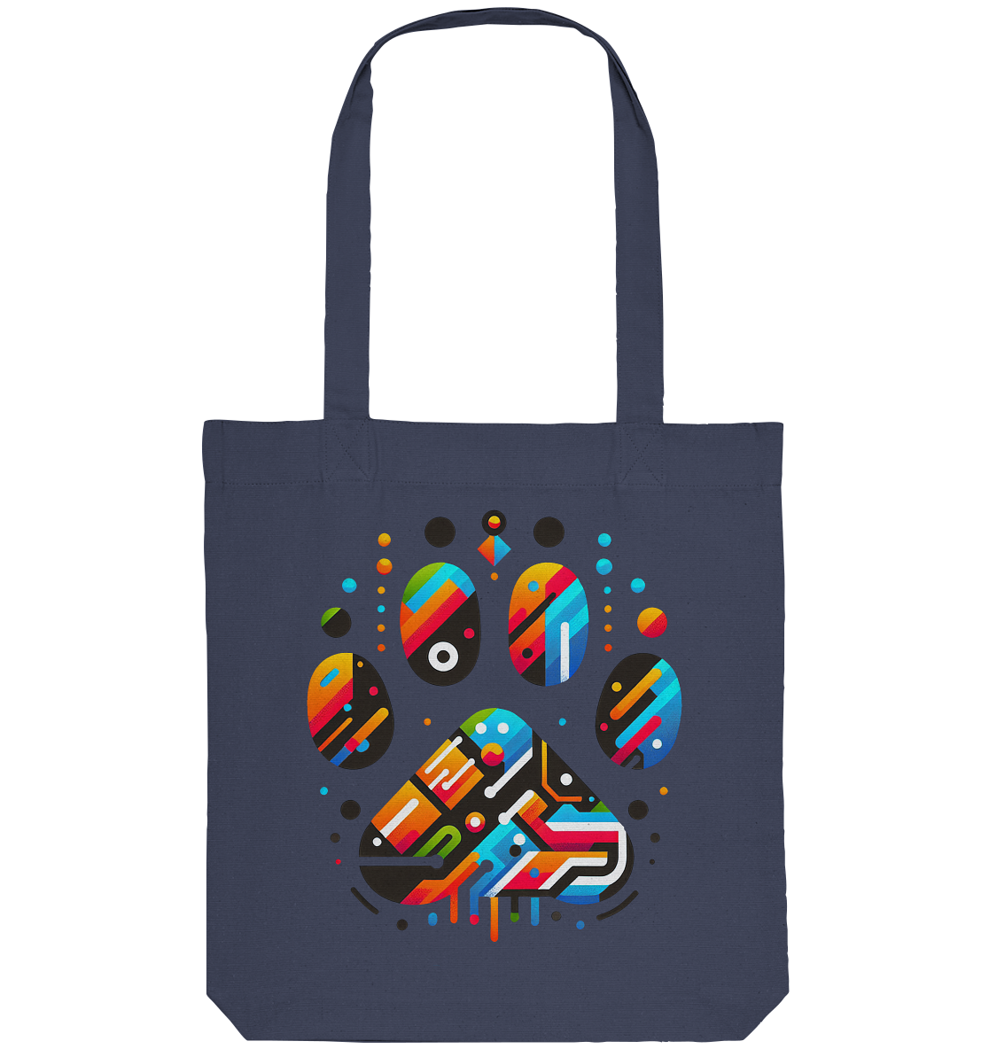 Y2K Technisch Design Pfote  - Organic Tote-Bag