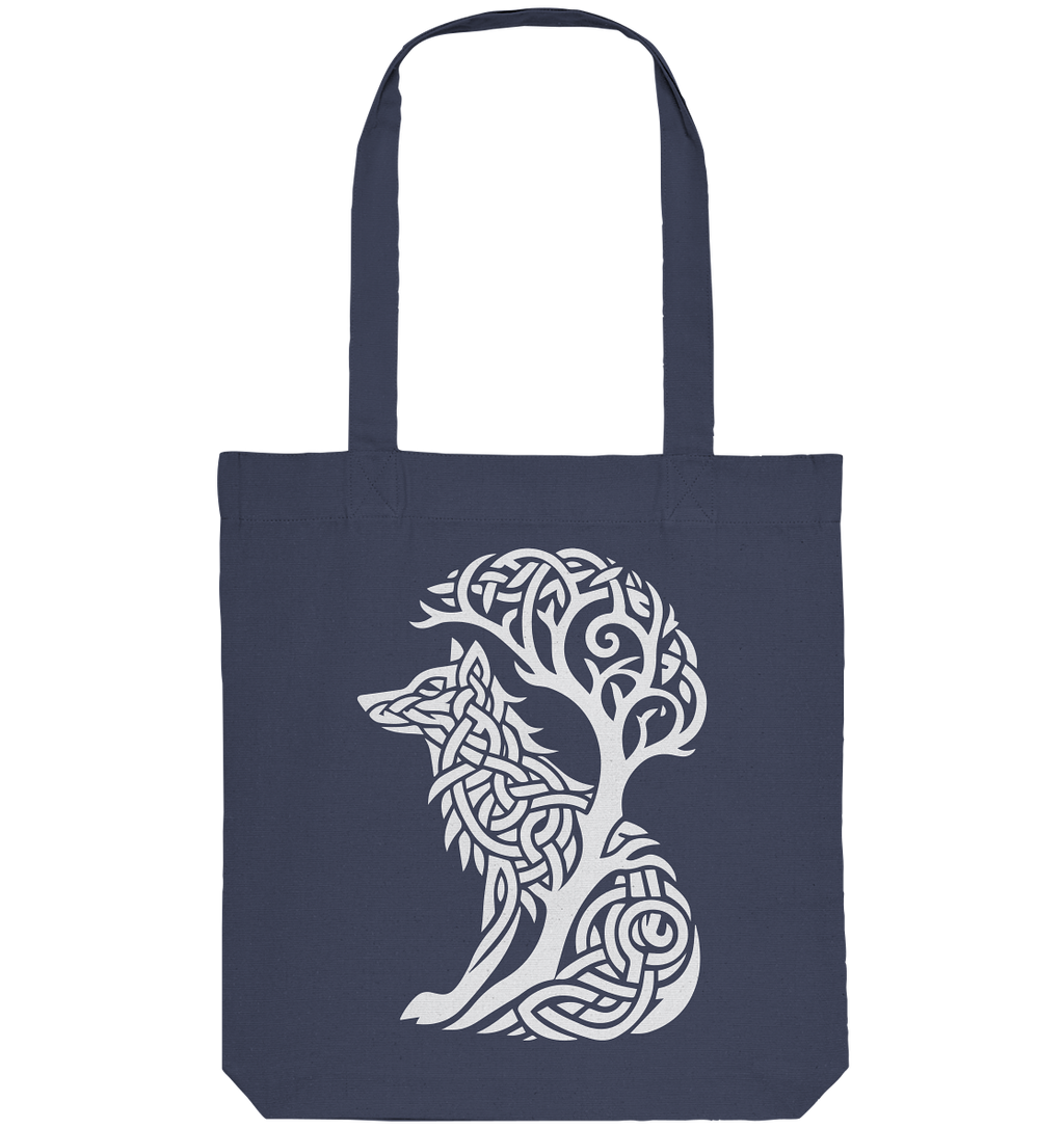 Keltischer Baum des Lebens Hund - Organic Tote-Bag