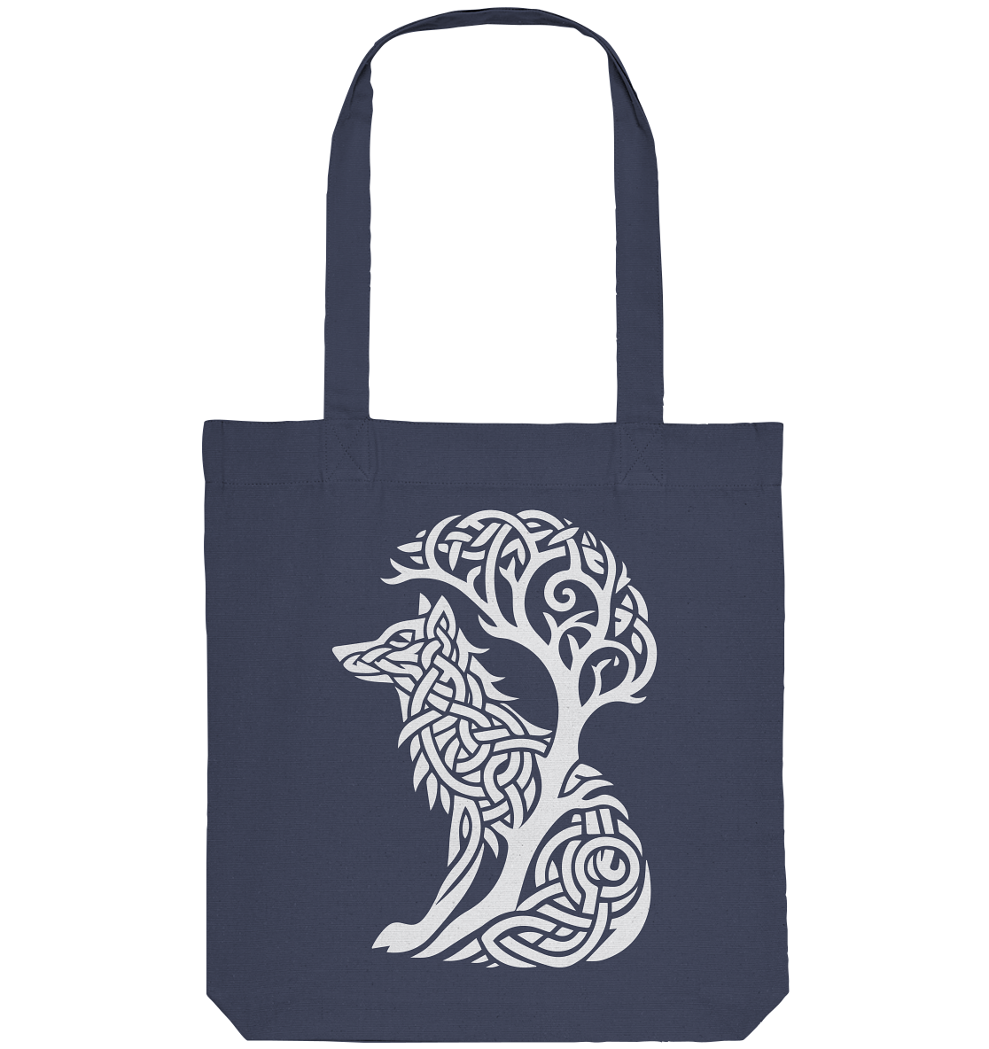 Keltischer Baum des Lebens Hund - Organic Tote-Bag