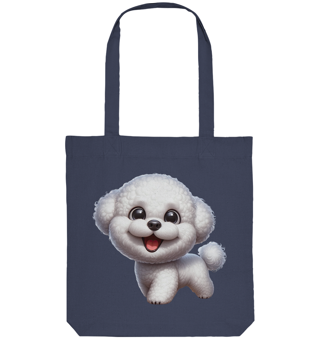 Bichon Frisé Cartoon personalisierbar - Organic Tote-Bag