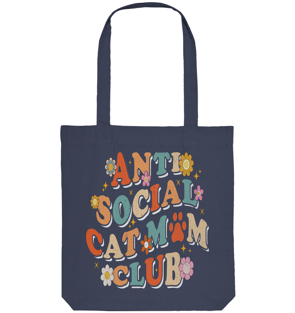 Anti Social Cat Mum Club - Organic Tote-Bag
