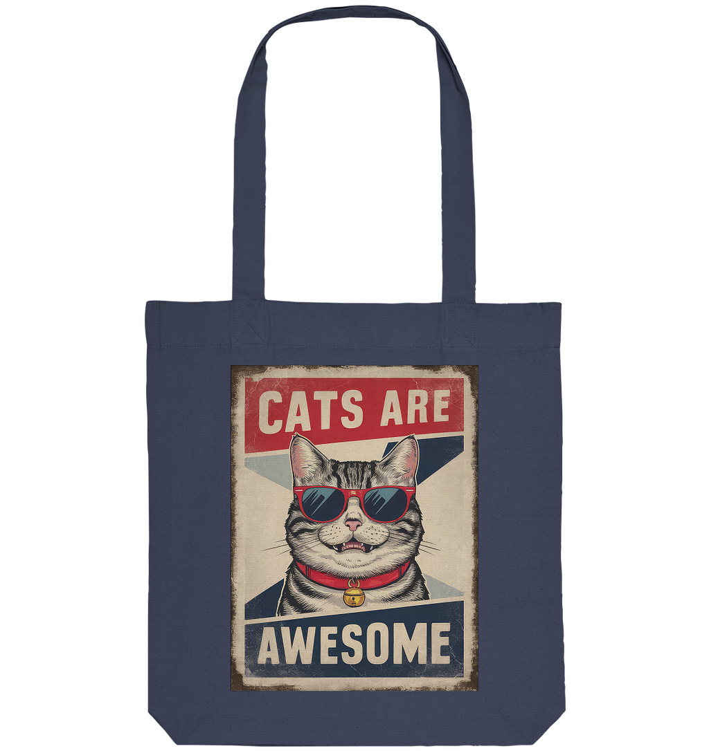 Cats are Awesome Katzen  - Organic Tote-Bag