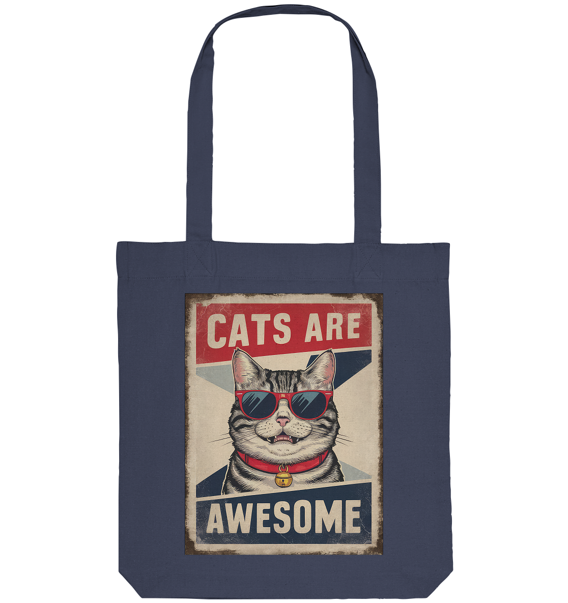 Cats are Awesome Katzen  - Organic Tote-Bag