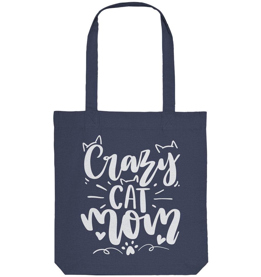 Crazy cat Mom - Organic Tote-Bag