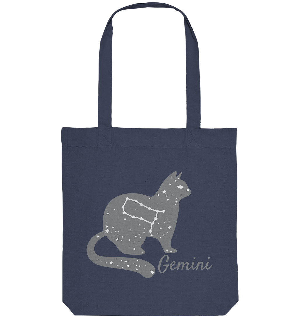 Sternzeichen Katze Zwilling - personalisierbar - Organic Tote-Bag