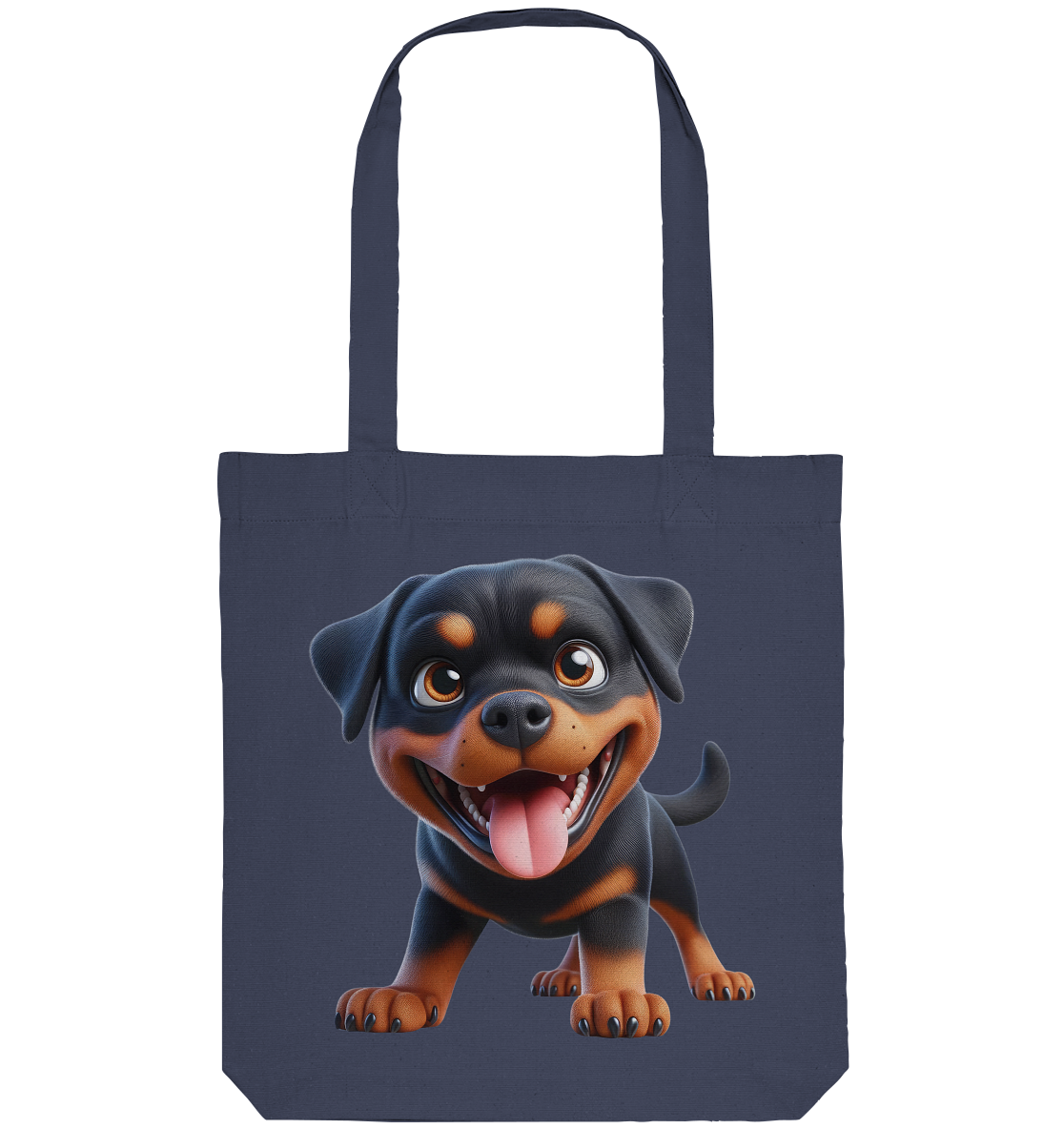 Rottweiler Cartoon Hund - personalisierbar - Organic Tote-Bag