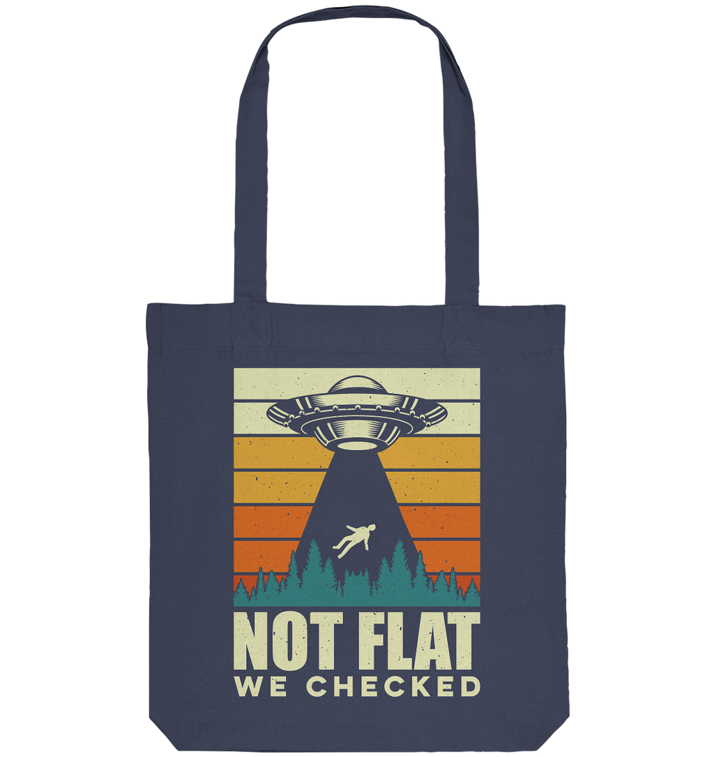 Erde - Not Flat we checked  - Organic Tote-Bag