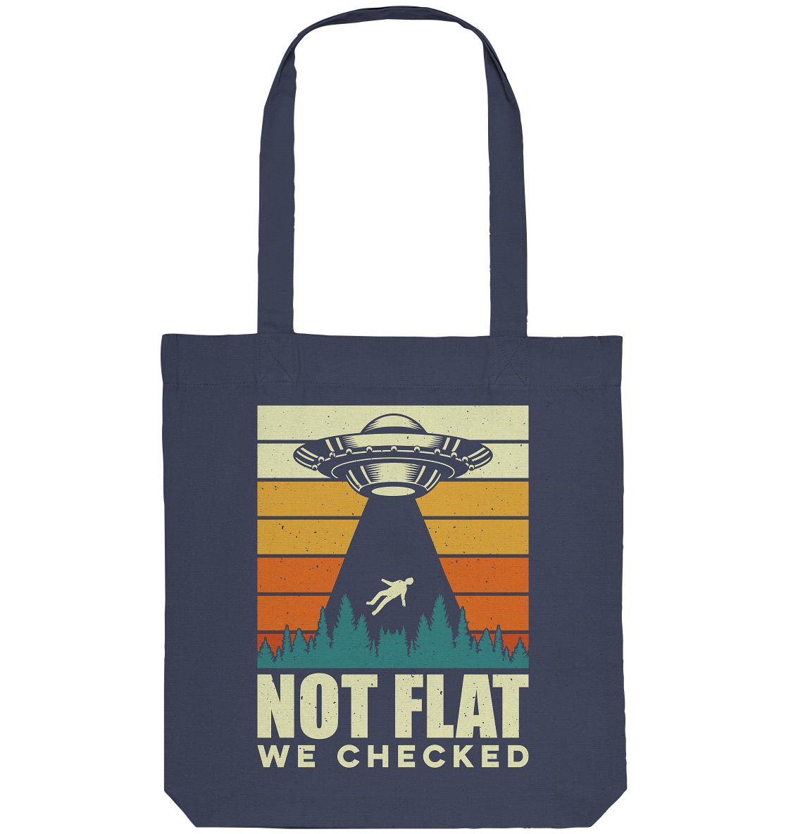 Erde - Not Flat we checked  - Organic Tote-Bag