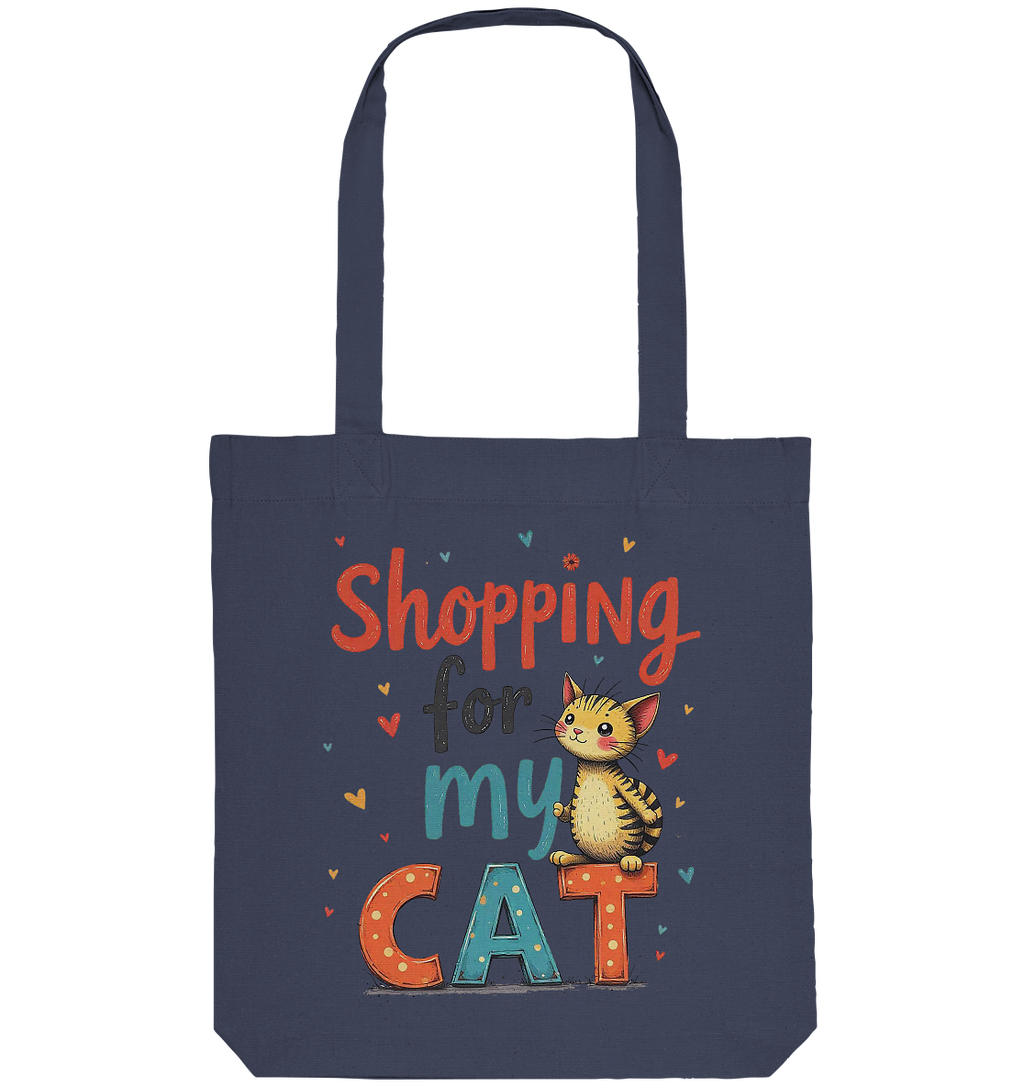 Shopping for my cat - Organic Tote-Bag