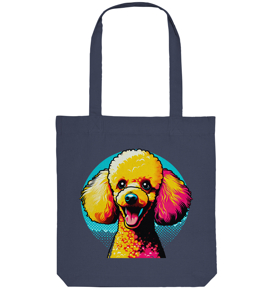 Pudel Pop Art - personalisierbar - Organic Tote-Bag