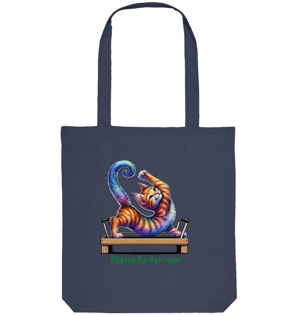 Pilates Reformer Re-fur-mer Katze lustig - Organic Tote-Bag