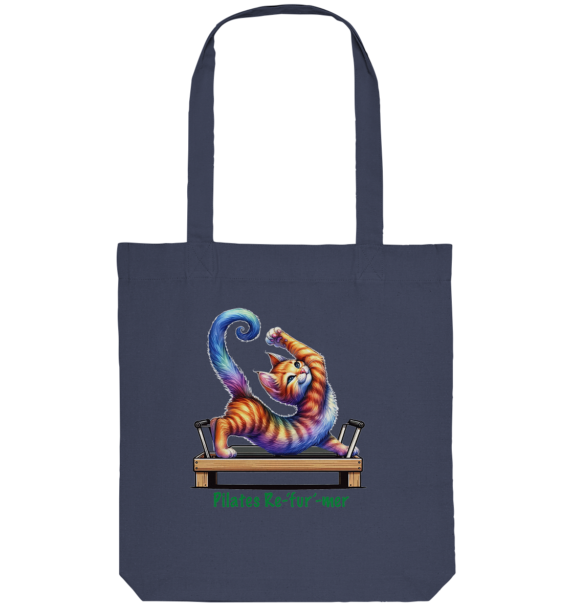 Pilates Reformer Re-fur-mer Katze lustig - Organic Tote-Bag
