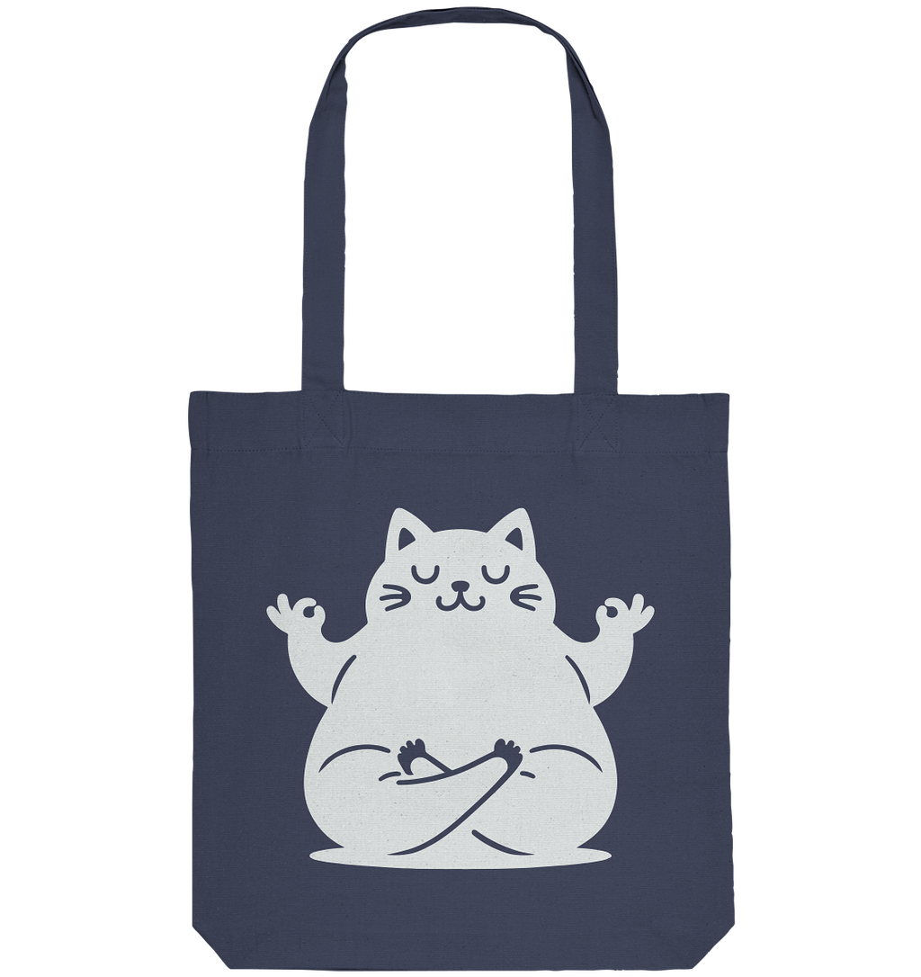 Lustige Yoga Katze - personalisierbar - Organic Tote-Bag