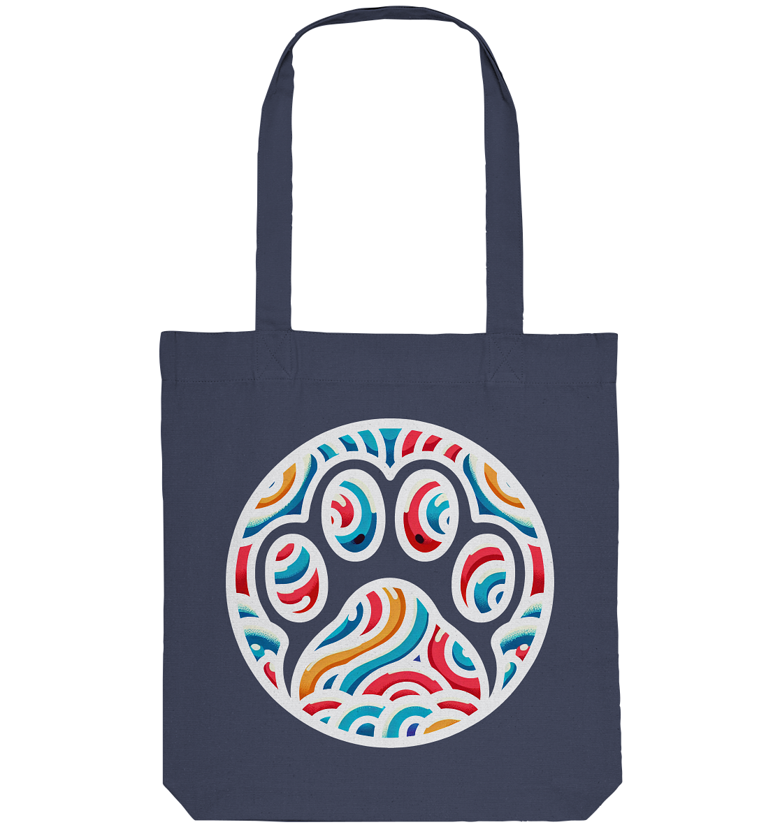 Pfote Pop  Kunst farbenfroh 90er Style  - Organic Tote-Bag