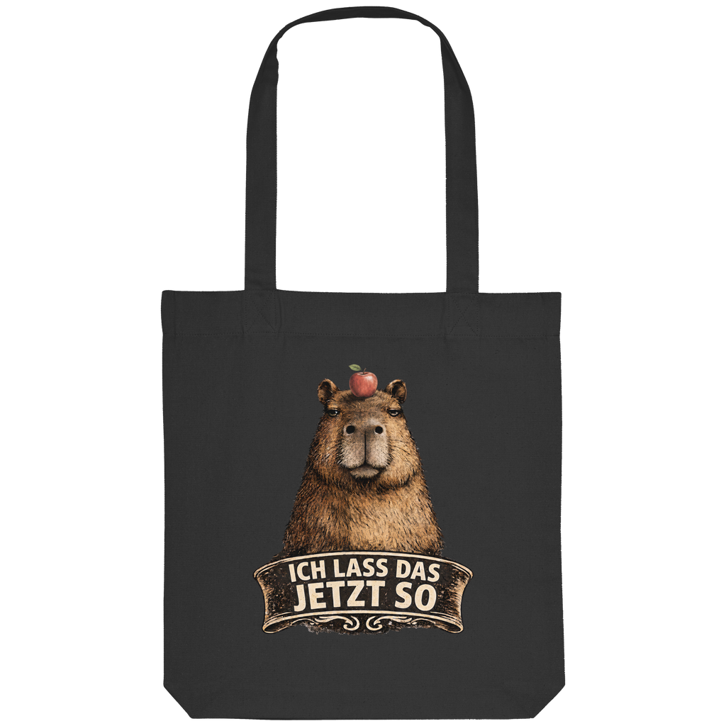 Capybara – "Ich lass das jetzt so" - Organic Tote-Bag