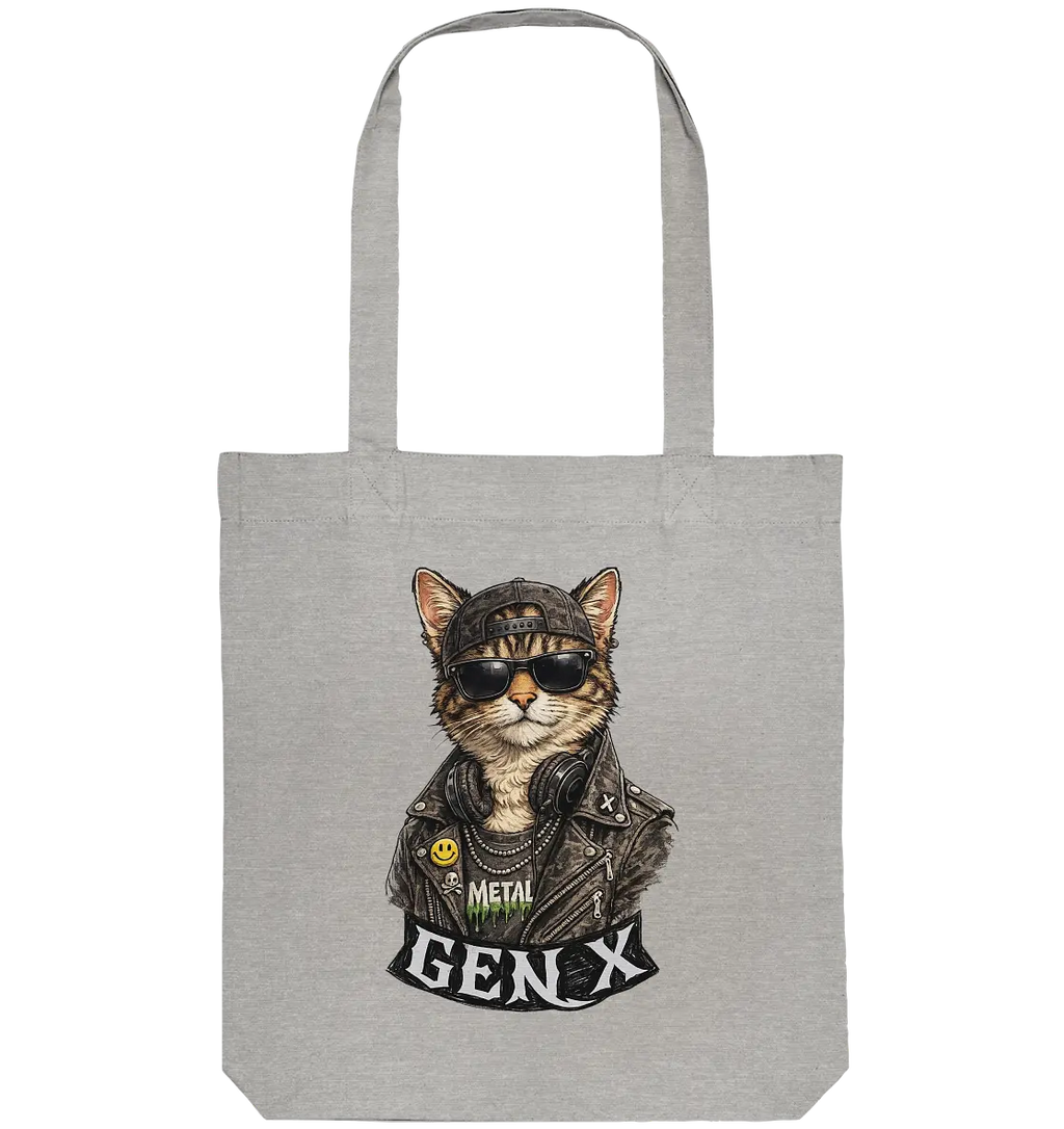 GEN X Funny Punk Cat - Organic Tote-Bag - PAWentura