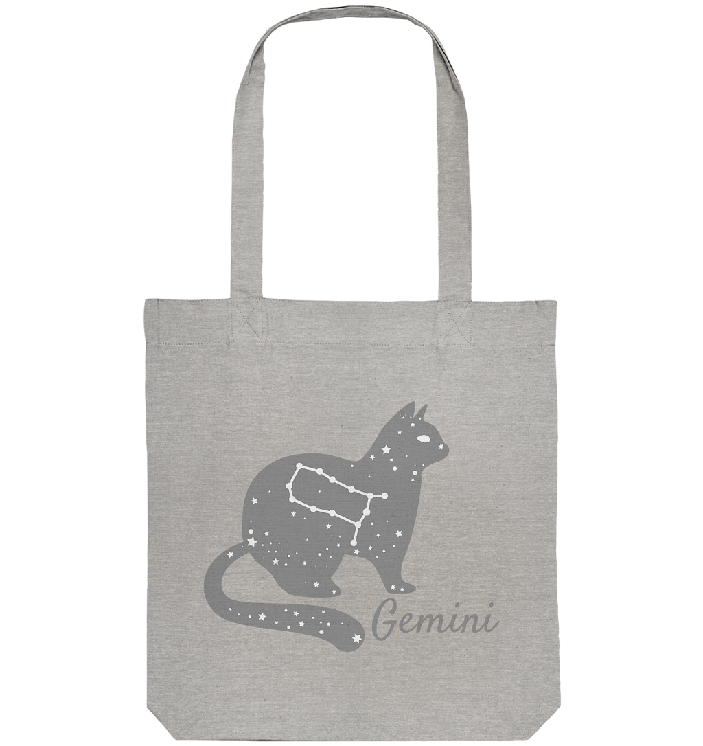 Sternzeichen Katze Zwilling - personalisierbar - Organic Tote-Bag