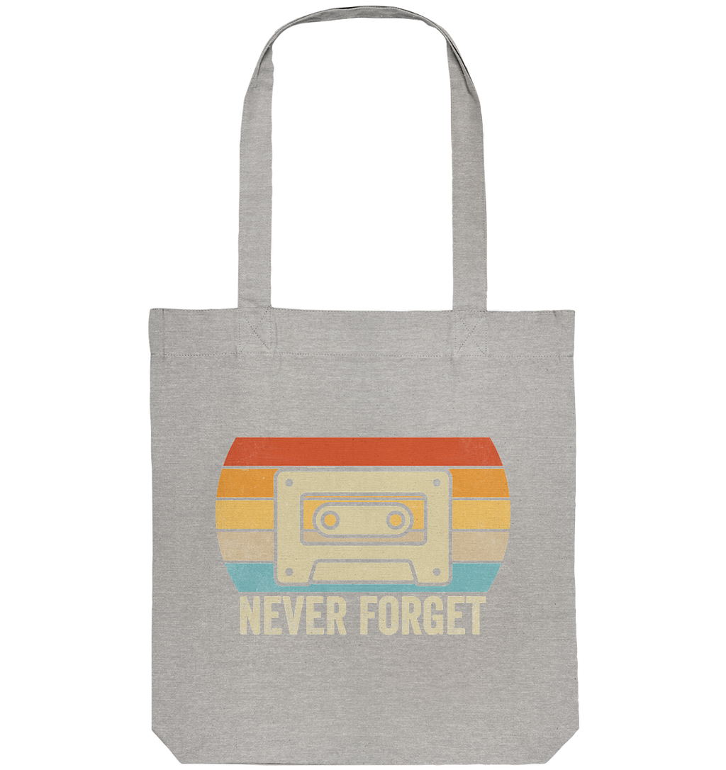 Never Forget Kassette 80's - Organic Tote-Bag
