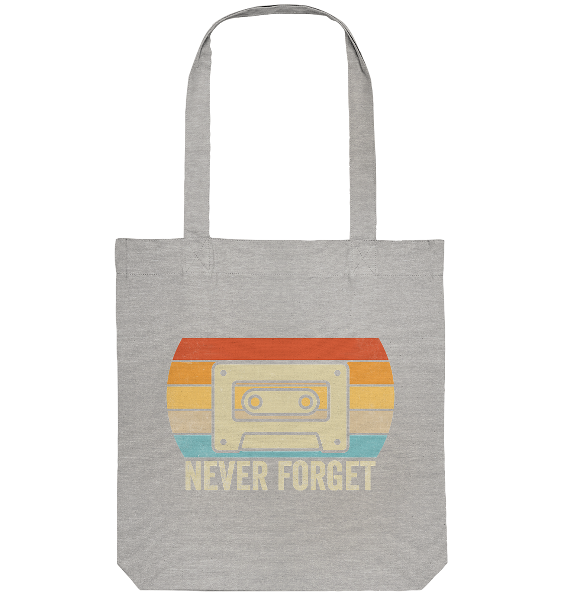 Never Forget Kassette 80's - Organic Tote-Bag