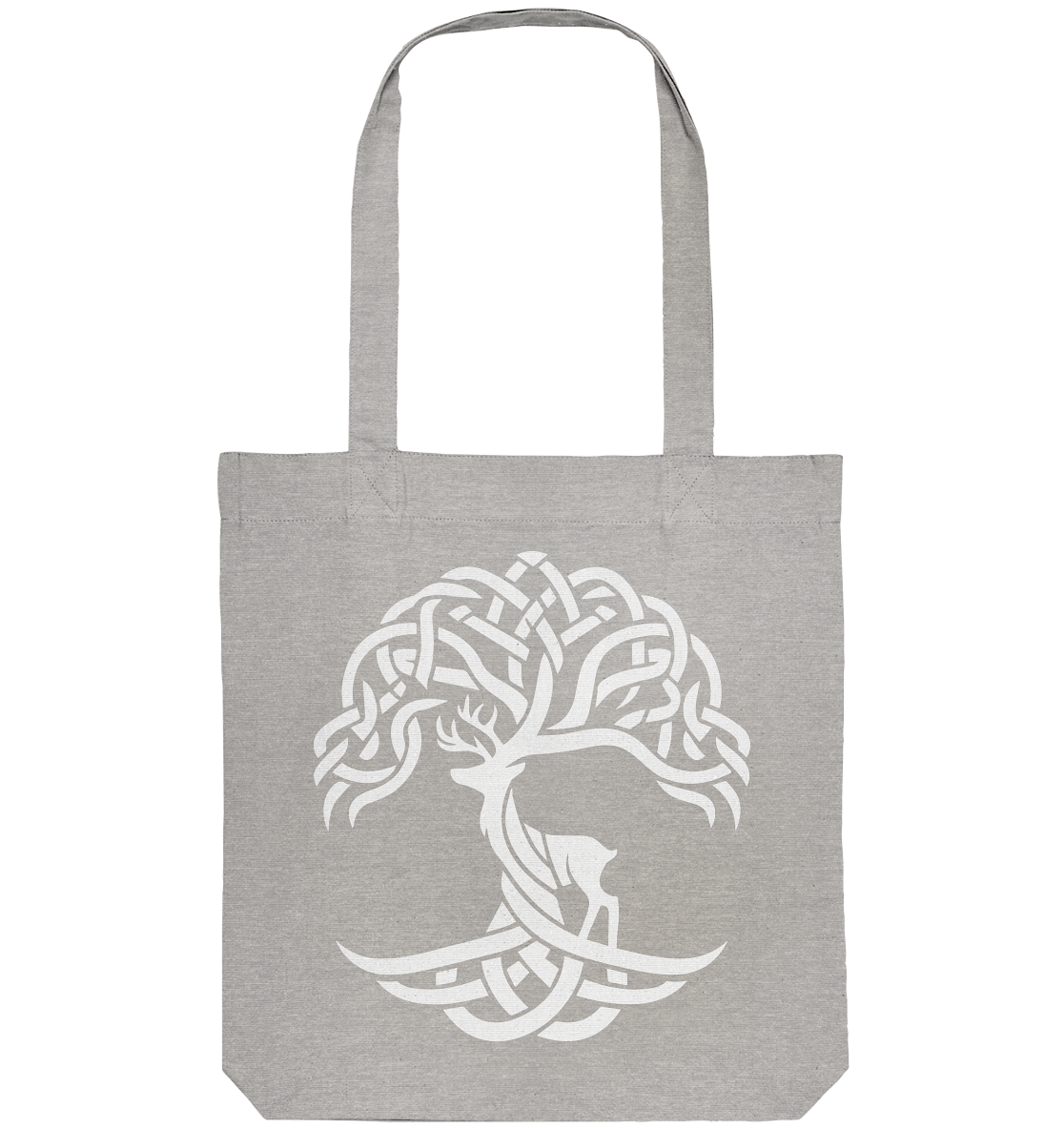 Keltischer Lebensbaum mit Hirsch - Organic Tote-Bag
